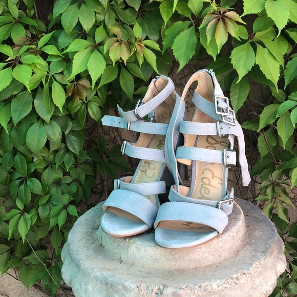 sam edelman light blue heels